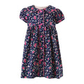 Floral Button-Front Dress & Bloomers, Navy