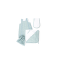 Newborn Blue Floral Sleepsack & Bath Lucky Gift Set