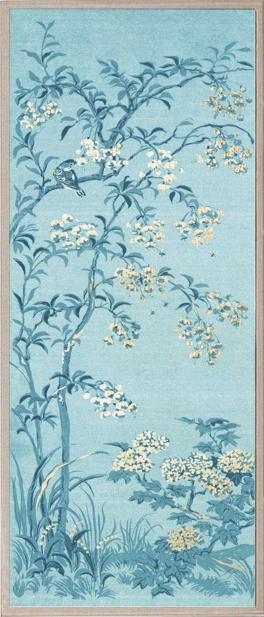 Rococo Gold & Blue Panel 1 Wall Art